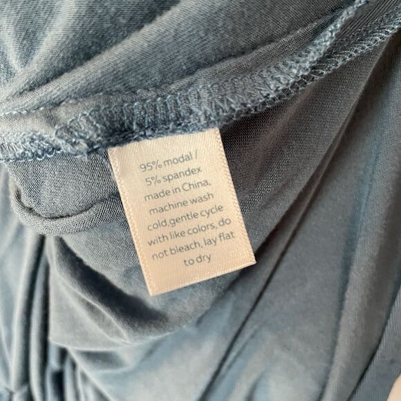 LAKE Pajamas Nightgown XS Oversized Maxi Sleep Blue Soft Comfy Lightweight EUC - Picture 11 of 14